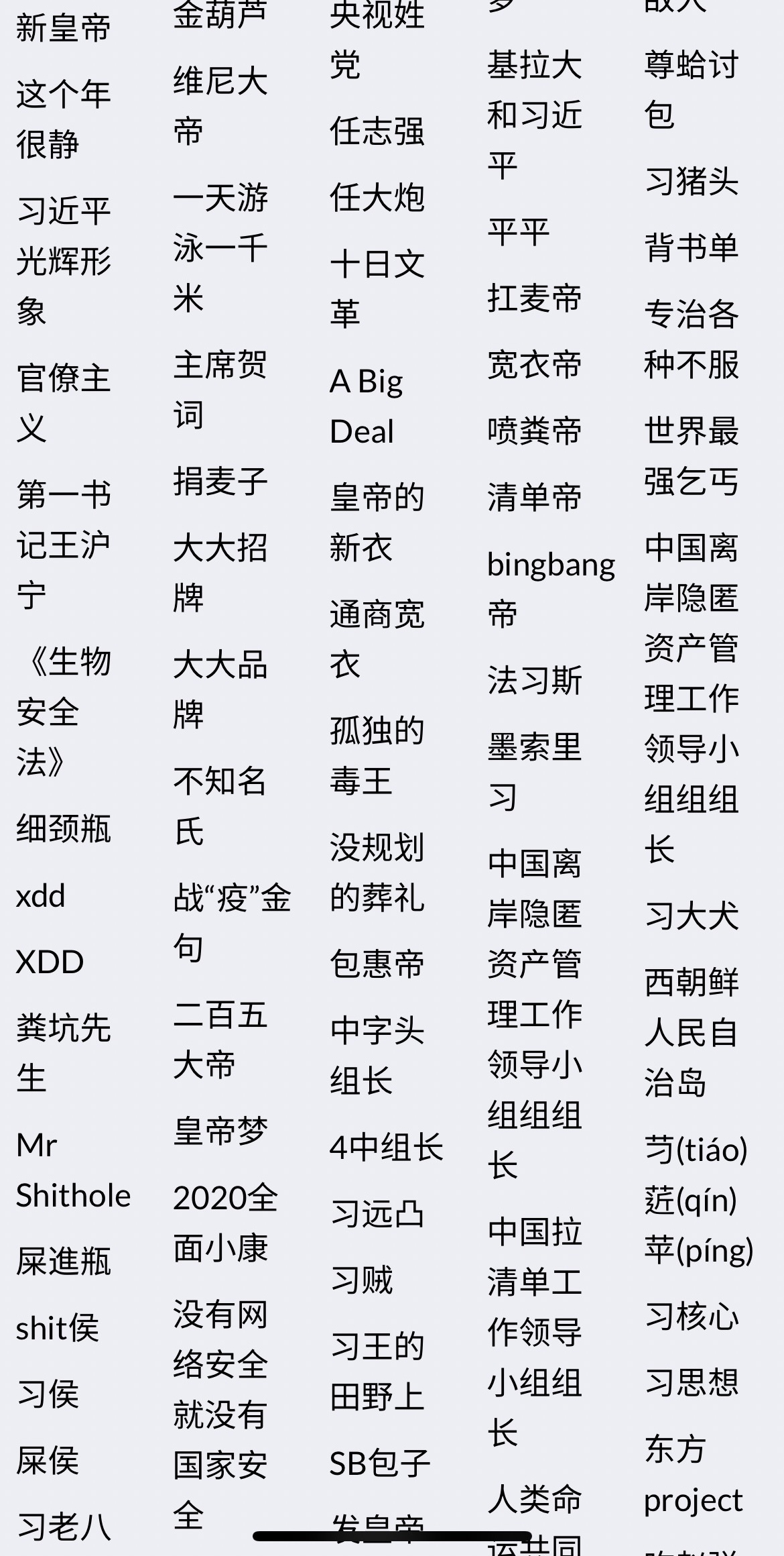 小紅書」審查文件！習近平敏感詞庫多達564個，連XD也