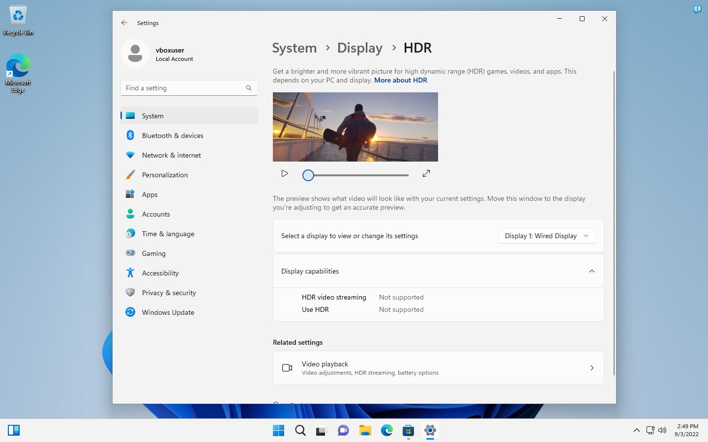Win11 hdr 