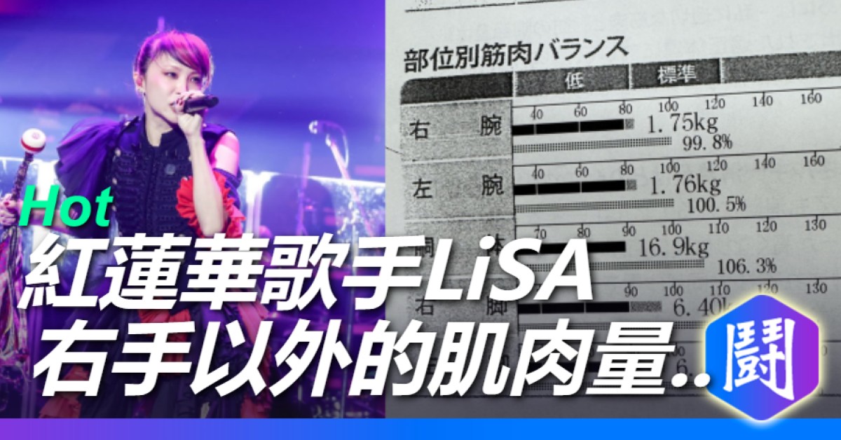 鬼滅之刃 歌手Lisa公開她的肌肉量...太強!!!