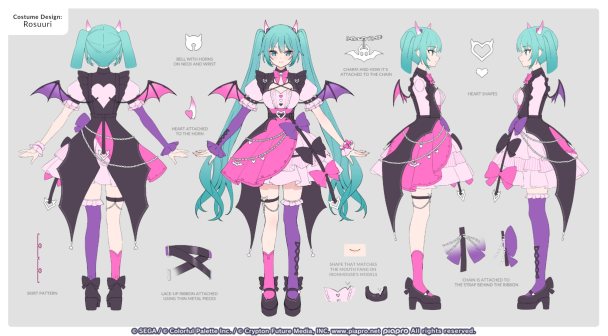 Ironmouse 加入「初音宇宙」！親自參與手遊萬聖節活動服裝設計
