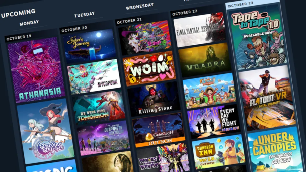 Steam「個人化行事曆」正式上線!未來八週想玩的新作一次看