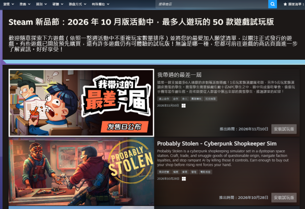 Steam新品節最強黑馬?Probably Stolen在脆上引起討論...